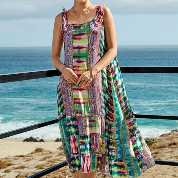 New Johnnie Was Billie Elodie Dress, Size Medium, NWT - Picture 3 of 10